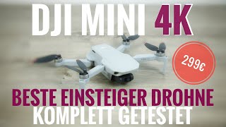 Dji Mini 4K Deutsch  die günstigste Dji 4K Einsteiger Drohne im kompletten Praxistest Tutorial [upl. by Doris465]