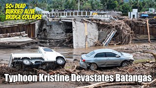 Typhoon Kristine Strikes Batangas Landslide Claims Lives Bridge Collapse Adds to Tragedy [upl. by Halyahs]