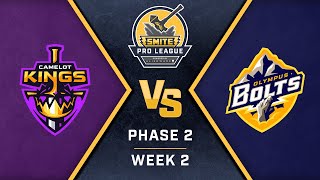 SMITE Pro League Phase 2 Week 2 Day 1 Camelot Kings Vs Olympus Bolts [upl. by Cavill]