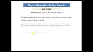 Reglas de acentuación 7  los hiatos [upl. by Poul]