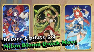 Quick Move Nilou Super Bloom with Eremite Dendro and Mona deck  TCG Genshin Impact [upl. by Ahsemac]