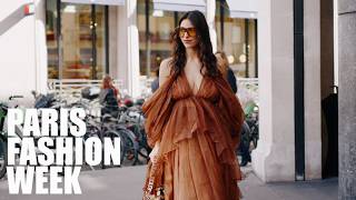 🇫🇷Paris Fashion Week SS25 l StreetStyle l Zimmermann Show [upl. by Einuj]