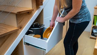 DIY Under Stair Storage Drawers  Building Small Ep 7 [upl. by Namajneb237]