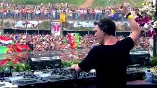 Hardwell  Spaceman vs Somebody that I used to Know Live Tomorrowland 2012 [upl. by Ahsitauq]