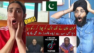 Indian Reaction to Imran Khan Tiktok account  New World Record  102 million views on first video [upl. by Trevar263]