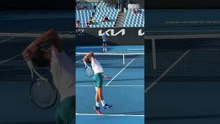 Novak Djokovic Serve Practice 2023 [upl. by Aikahc]