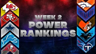 NFL Week 2 Power Rankings [upl. by Sheeree]