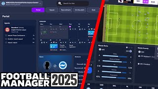 FOOTBALL MANAGER 2025 DEVELOPMENT GAMEPLAY UPDATE [upl. by Ecirtnas21]