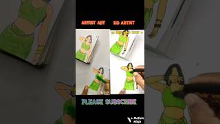 My art vs dd artist artistajit shorts newsong viralvideo art aajkiraat [upl. by Retrop]