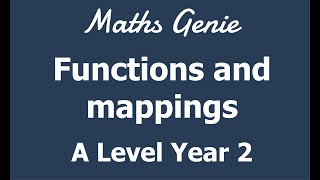 Functions and mappings [upl. by Hillhouse]