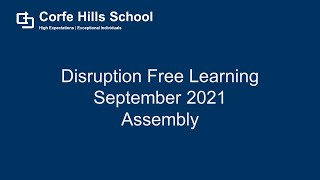 Disruption Free Learning September 2021 Assembly [upl. by Svetlana]