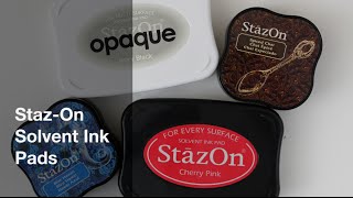 StazOn Solvent Ink Pads [upl. by Viccora376]