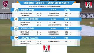 Qld Premier Cricket  Alan Pettigrew Shield  Rd7  SandgateRedcliffe v WynnumManly  Day 2 [upl. by Nesmat]