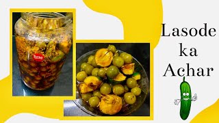 Rajasthani Lasode Ka Achar  Gunda Pickle Recipe  Tips and tricks to store pickle for long time [upl. by Wenda]