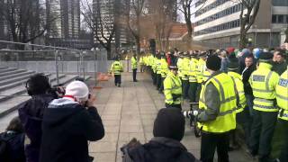 EDL protest in Rochdale [upl. by Noed]