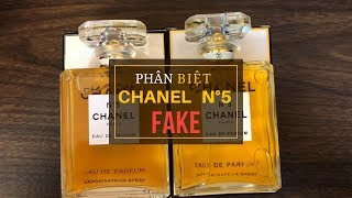 Phân Biệt Nước Hoa Chanel No 5 Paris Chính Hãng và Fake Chính Xác 100  Thông Tin Hàng Chính Hãng [upl. by Koorb462]