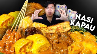 MUKBANG NASI PADANG KAPAU PAKAI SEMUA LAUK TAMBUSU GULAI TUNJANG CINCANG [upl. by Noevart407]