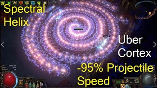 Spectral Helix 95 Reduced Projectile Speed vs Uber Cortex  Path Of Exile 325 [upl. by Donaugh]