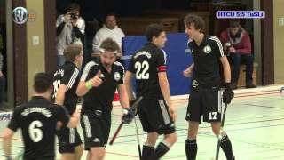 Viertelfinale Hallehockey Herren HTCU vs TUSLI 126 24012015 [upl. by Rayle712]