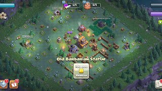 Removing Barbarian Statue  Clash of Clans  Requirements to Remove Barbarian Statue  Builder Base [upl. by Basia166]