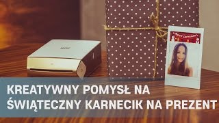 Świąteczny karnecik do prezentu Zrób to sam z instaxem [upl. by Nabala555]