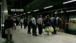 Evening Rush Hour at Canary Wharf London Underground station [upl. by Agna]