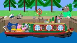 The Canal Boat ⚓️  Peppa Pig Official Full Episodes [upl. by Nabetse]