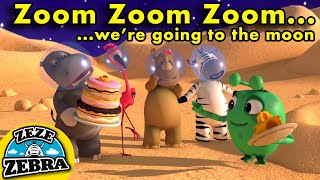 Zoom Zoom Zoom Were Going to the Moon nursery rhyme  Top English Nursery Rhymes Playlist for kids [upl. by Deys]