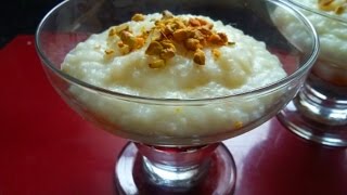 Pudding de riz sans oeuf facile تحلية الارز بالطريقة التركيةتحلية ارز بدون بيض ولا فرن [upl. by Alikahs]