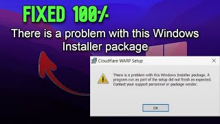 Fixed  There is a problem with this windows installer package in Windows 10 11 87 [upl. by Standish]