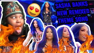 Sasha Banks Entrance With New Theme Song Reaction [upl. by Salomie97]