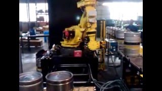 Keg Palletizing End of Arm Tool for Fanuc Robot [upl. by Htelimay762]