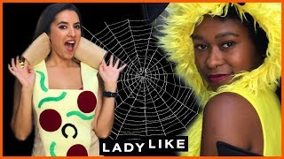 We Wore Sexy Halloween Costumes To Work • Ladylike [upl. by Noryt137]