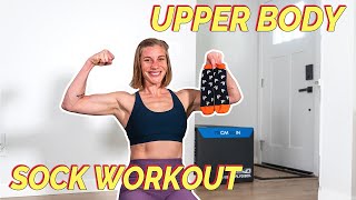 Upper Body SOCK Workout  10 Min No Equipment amp Low Impact [upl. by Joelly]