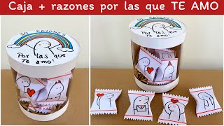 Regalo para SORPRENDER  Caja 10 razones por las que TE AMO [upl. by Tillo346]