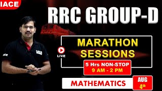 RRC Group  D Live Marathon Session  Mathematics  Most Expected Questions  IACE [upl. by Chambers]