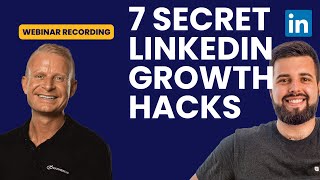 7 New LinkedIn Growth Hacks You Didnt Know About in 2024 edition Webinar recording [upl. by Eneres861]