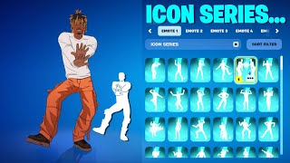 ALL FORTNITE ICON SERIES DANCES amp EMOTES [upl. by Bouley]