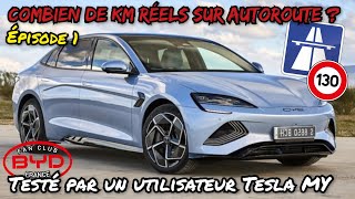 BYD Seal  Quel kilométrage réel sur autoroute Test par un propriétaire Tesla model Y Épisode 1 [upl. by Kacie997]