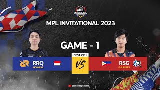 Game  1 RRQ vs RSG PH  MPLI 2023 [upl. by Ailugram]