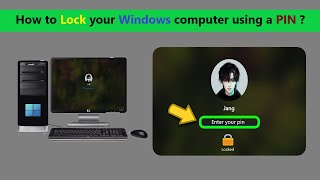 How to Lock your Windows computer using a PIN [upl. by Aisereht883]