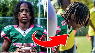 Mic’d Up 12 Year Old Football Star Loses Tooth and Still Goes Hard [upl. by Novert]