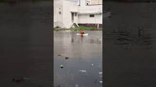 Boating rainwaterkayalpattinam 🌧️ [upl. by Adnauqaj]