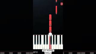 The Addams Family Theme Slow Easy Piano Tutorial [upl. by Larrej9]