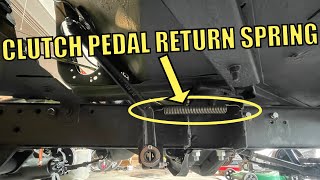 Willys Jeep CLUTCH Pedal Return Spring INSTALL [upl. by Evin925]