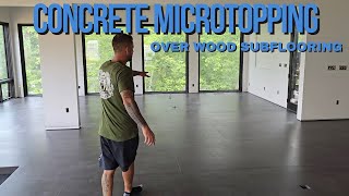 Concrete Microtopping over wood sub flooring [upl. by Madda493]