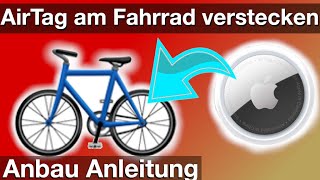 Ein AirTag am Fahrrad anbringen bzw verstecken Anbau Anleitung [upl. by Ursola]