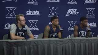 Xavier Press Conference Matt Stainbrook Trevon Bluiett Remy Abell 21715 [upl. by Saitam839]