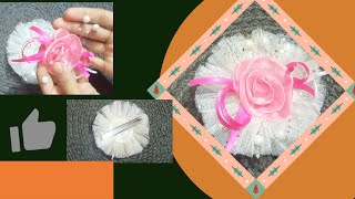 Hair Clip Making  Home Made Accessories  diy Cute And Easy Tic \ [upl. by Selda]