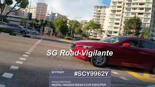 8Nov2024 Yishun Ave 1SCY9962Y mazda 6 fail to conform to red light signal [upl. by Dyna]